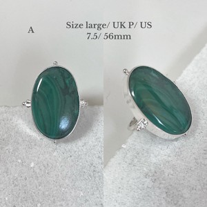Anokhi Malachite Rings- Silver from Loft & Daughter