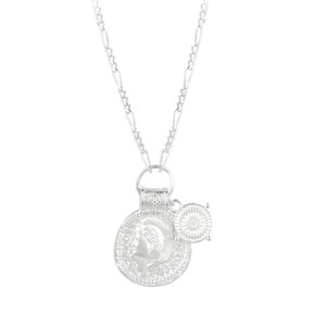 You Got This/ Athena Shield Pendant Silver from Loft & Daughter
