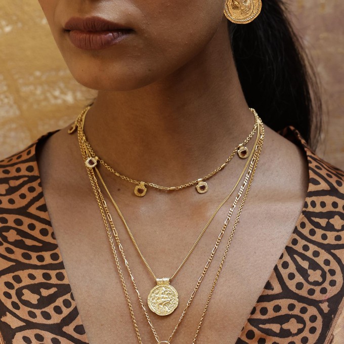 Amara Choker Red Garnet from Loft & Daughter