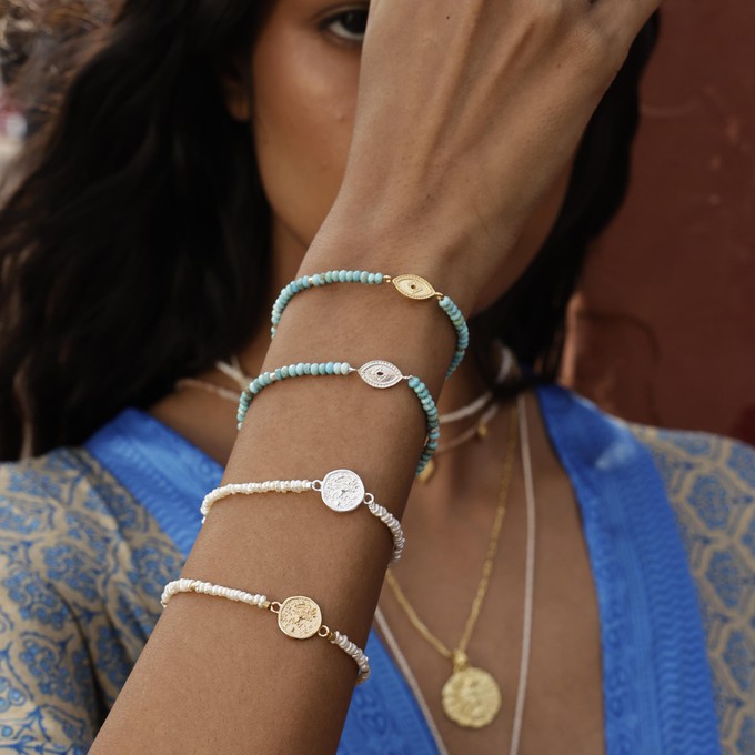 Baby Lakshmi Pearl Stacking Bracelet from Loft & Daughter