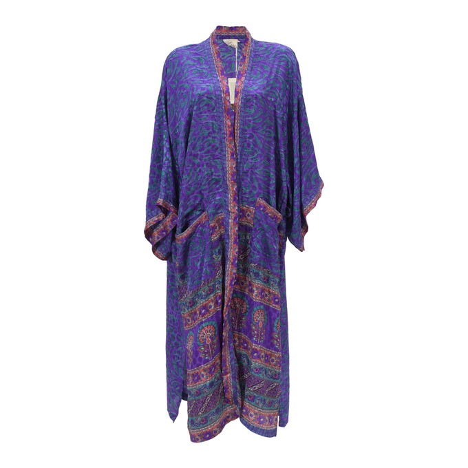 If Saris Could Talk Maxi Kimono- Mumbai Magic from Loft & Daughter