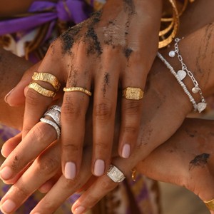 Kesari Pinky Ring Silver from Loft & Daughter