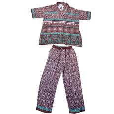 Once Upon a Sari Co-Ord Size 6-8: Print 13 via Loft & Daughter