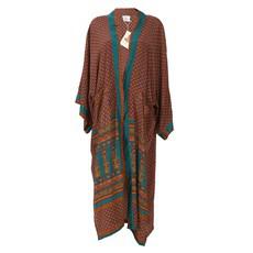 If Saris Could Talk Maxi Kimono- Jaimala Border via Loft & Daughter