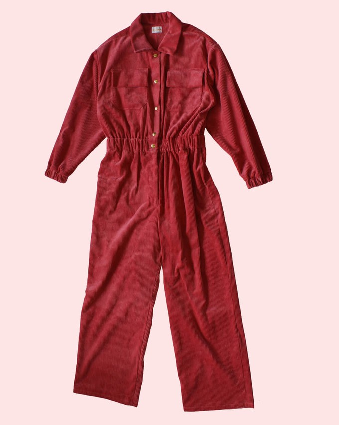 Boilersuit – pink corduroy – size 40 from logocomo