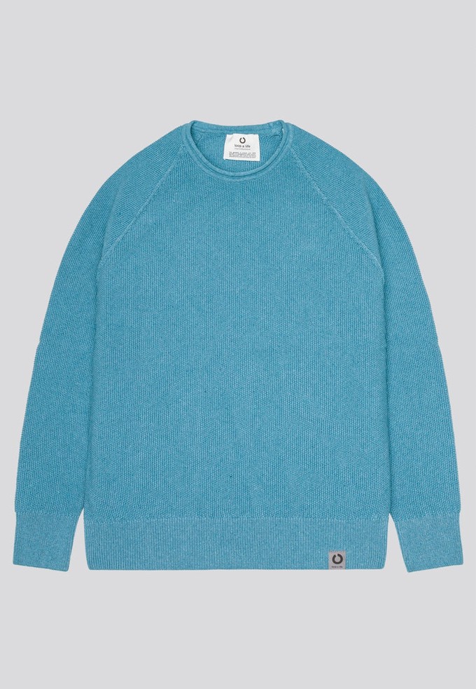 GOODMORNING COTTON SWEATER | Aqua from Loop.a life