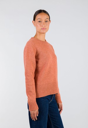 TIMELESS SOFT SWEATER ROUND NECK | Orange from Loop.a life