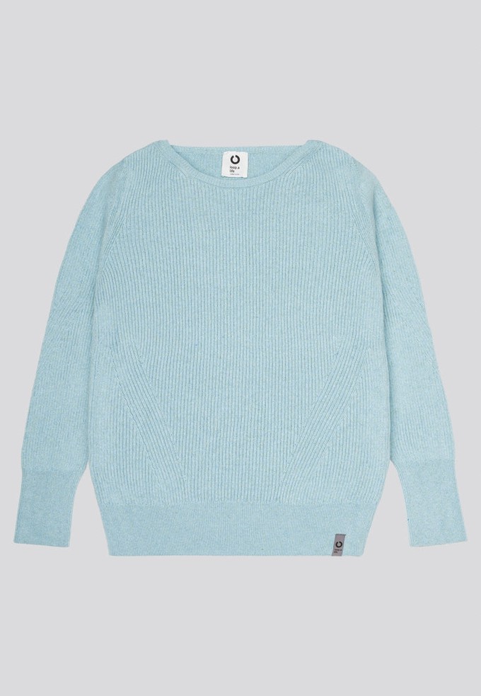 CLASSY BOATNECK SWEATER | Mint from Loop.a life