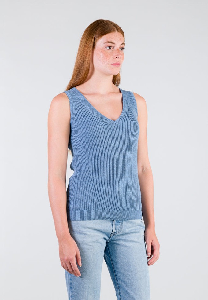 CLASSY SLEEVELESS TOP | Sky Blue from Loop.a life
