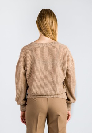 SOFT SHORT CARDIGAN | Camel from Loop.a life