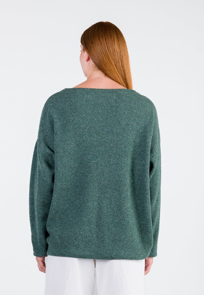 CASUAL SOFT BOATNECK SWEATER | Sage from Loop.a life