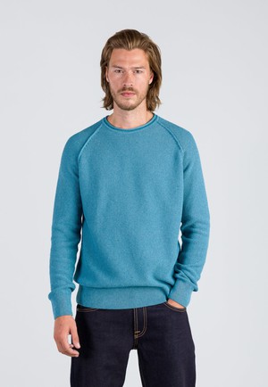 GOODMORNING COTTON SWEATER | Aqua from Loop.a life