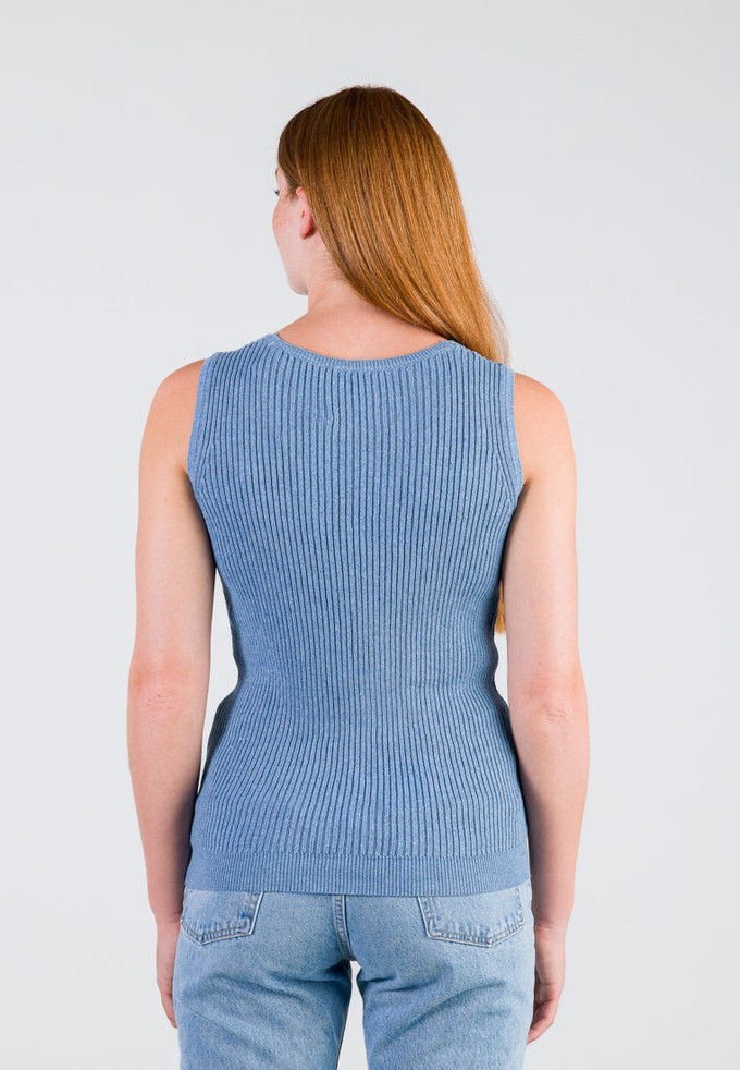 CLASSY SLEEVELESS TOP | Sky Blue from Loop.a life