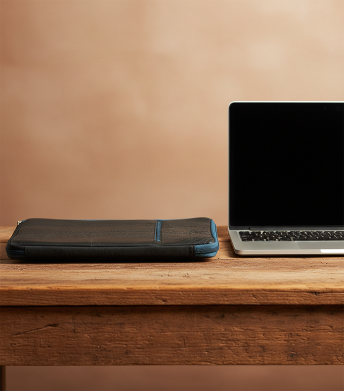Recycled Inner Tube Sleeve Case for Laptops up to 15 inch - from Lost in Samsara