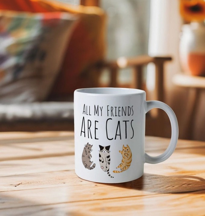 All My Friends are cats - Mug from Lost in Samsara