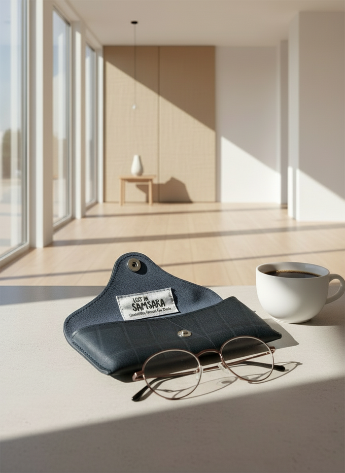 Upcycled Tyre Glasses Case from Lost in Samsara