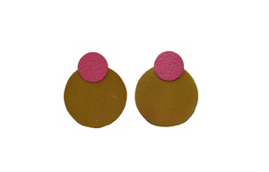 LIS Exclusive Coloured Round Statement Earrings from Lost in Samsara