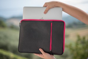 Recycled Inner Tube Sleeve Case for Laptops up to 15 inch - from Lost in Samsara