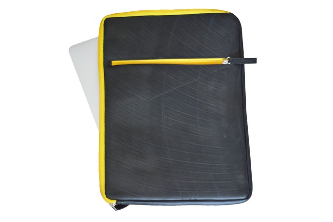 Recycled Inner Tube Sleeve Case for Laptops up to 15 inch - from Lost in Samsara