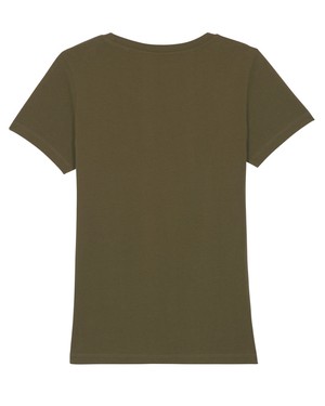 Yara T-shirt dames biologisch katoen - British khaki from Lotika