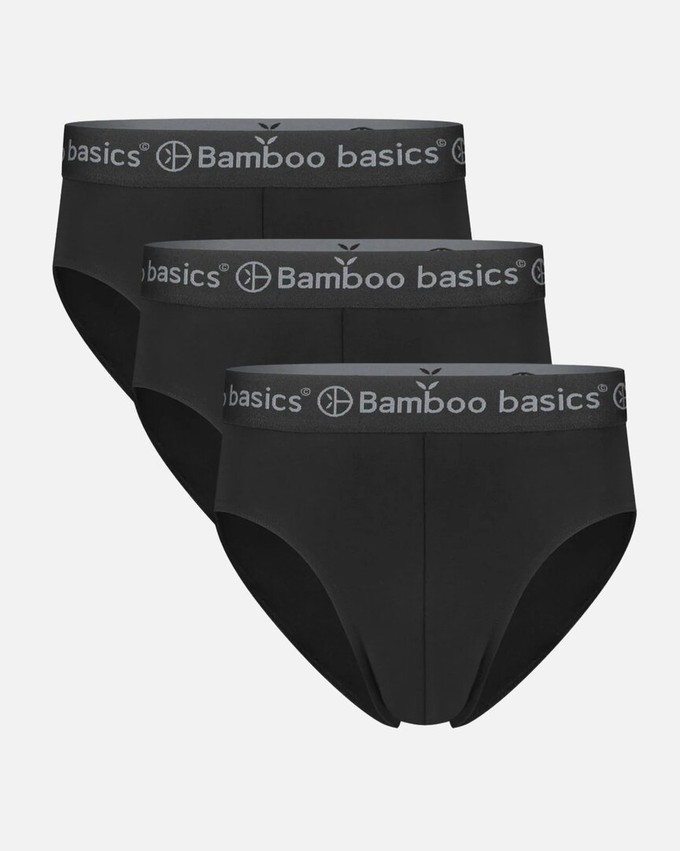 Bamboe herenslips James - zwart from Lotika