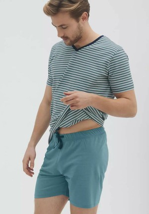 Living crafts heren pyjama set katoen Carl - reef waters from Lotika