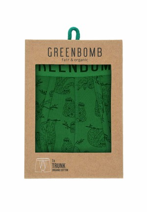 Greenbomb boxershort luiaards - groen - maat S from Lotika