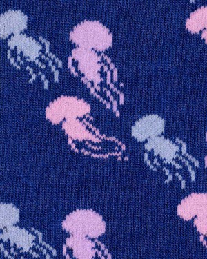 Swole Panda bamboe sokken jellyfish - blauw from Lotika