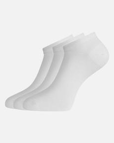 Bamboe sneakersokken wit - Dani 3 pack via Lotika