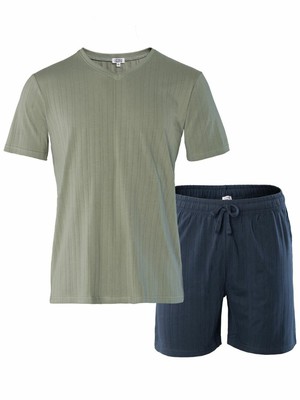 Living crafts pyjama set heren katoen Rex - willow from Lotika