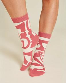 Tranquillo sokken bio katoen abstract - rose mt 35-38 via Lotika