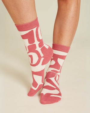 Tranquillo sokken bio katoen abstract - rose mt 35-38 from Lotika