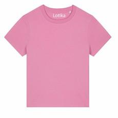 Saar T-shirt dames biologisch katoen - pink via Lotika
