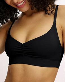Tranquillo bralette bh Tencel zwart via Lotika