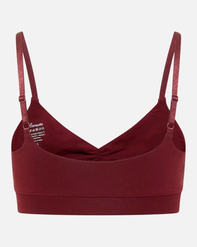 Tranquillo bralette bh Tencel fired brick from Lotika