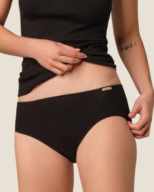 Comazo dames slip 100% katoen – zwart from Lotika