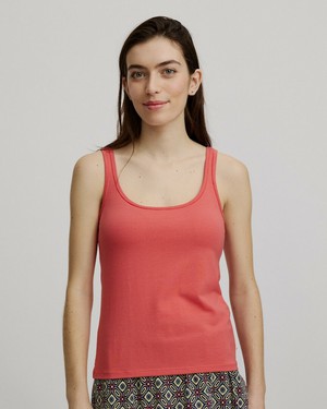 Tranquillo dames hemd Tencel - coral from Lotika