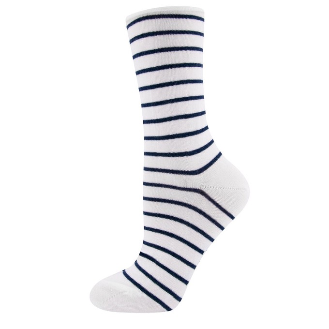 Ewers gestreepte sokken dames - blauw - wit maat 35-38 from Lotika