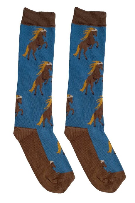 Bio kinderkniekousen met paarden from Lotika