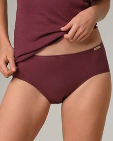Comazo dames slip 100% katoen – burgundy via Lotika