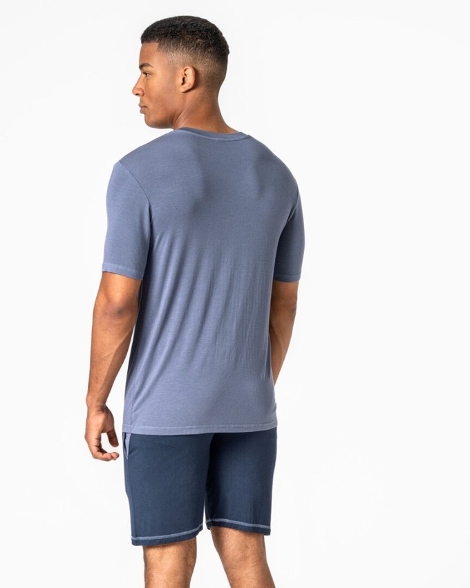 Living Crafts heren pyjamaset Alessandro – night blue from Lotika