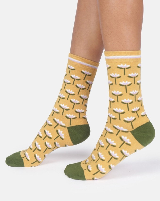 Thought damessokken giftbox met bloemen from Lotika