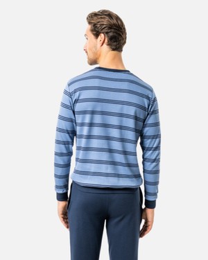 Living crafts heren pyjama set Alvar - ocean blue from Lotika