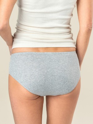 Dames slips 100% katoen Rasina 2-pack - grijs - mt XL (48) from Lotika