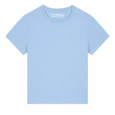 Saar T-shirt dames biologisch katoen - blue soul via Lotika