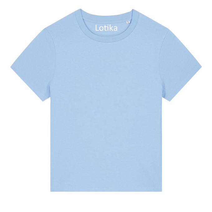 Saar T-shirt dames biologisch katoen - blue soul from Lotika