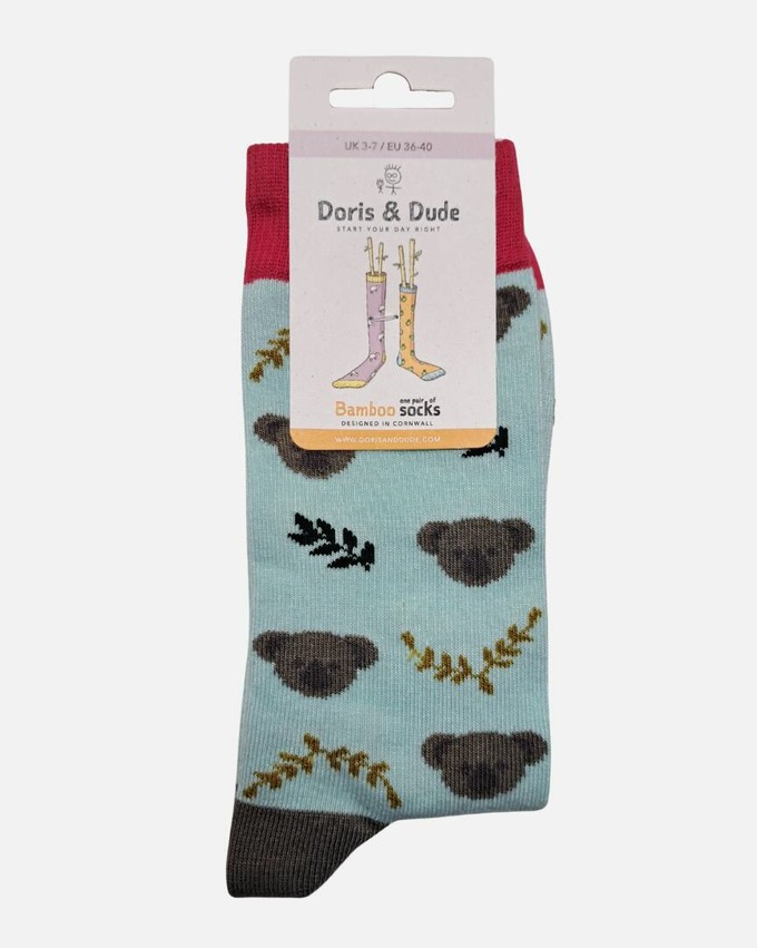 Doris & Dude bamboe damessokken met koala mint from Lotika