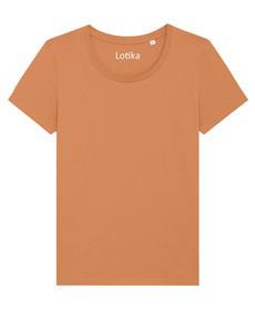 Yara T-shirt dames biologisch katoen - volcano stone van Lotika