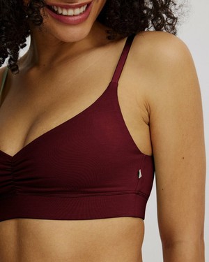 Tranquillo bralette bh Tencel fired brick from Lotika