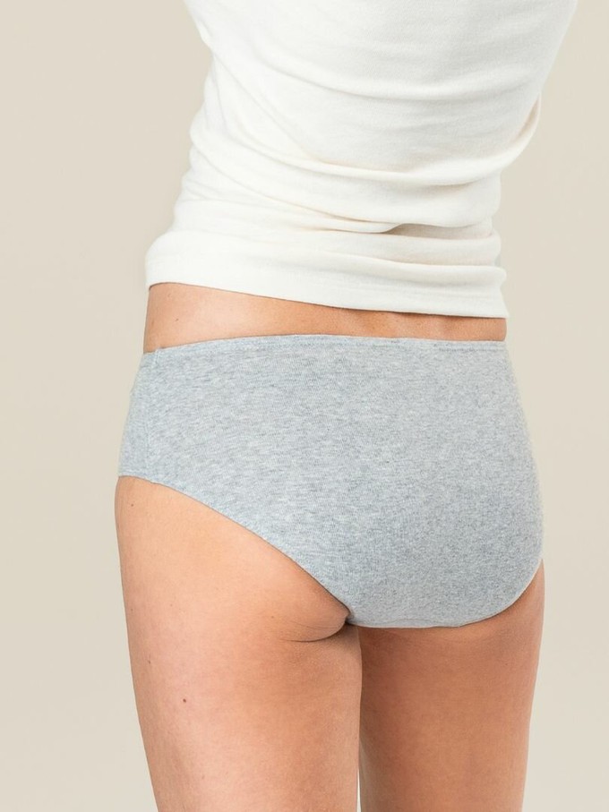 Dames slips 100% katoen Rasina 2-pack - grijs - mt XL (48) from Lotika